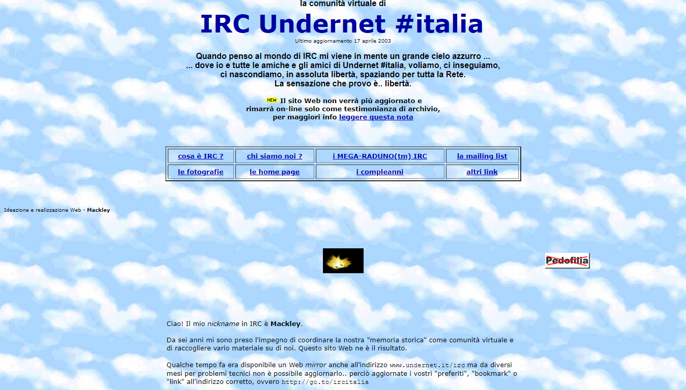 irc undernet #italia