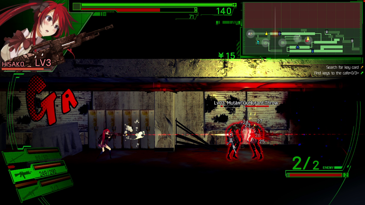 dead or school gameplay shoot