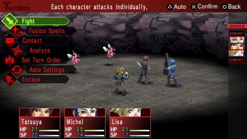 persona 2 battle screen