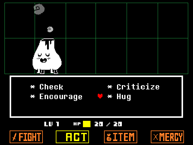 undertale act screen
