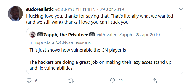Giudizi dell'hacker relativi alla sicurezza di Cartoon Network