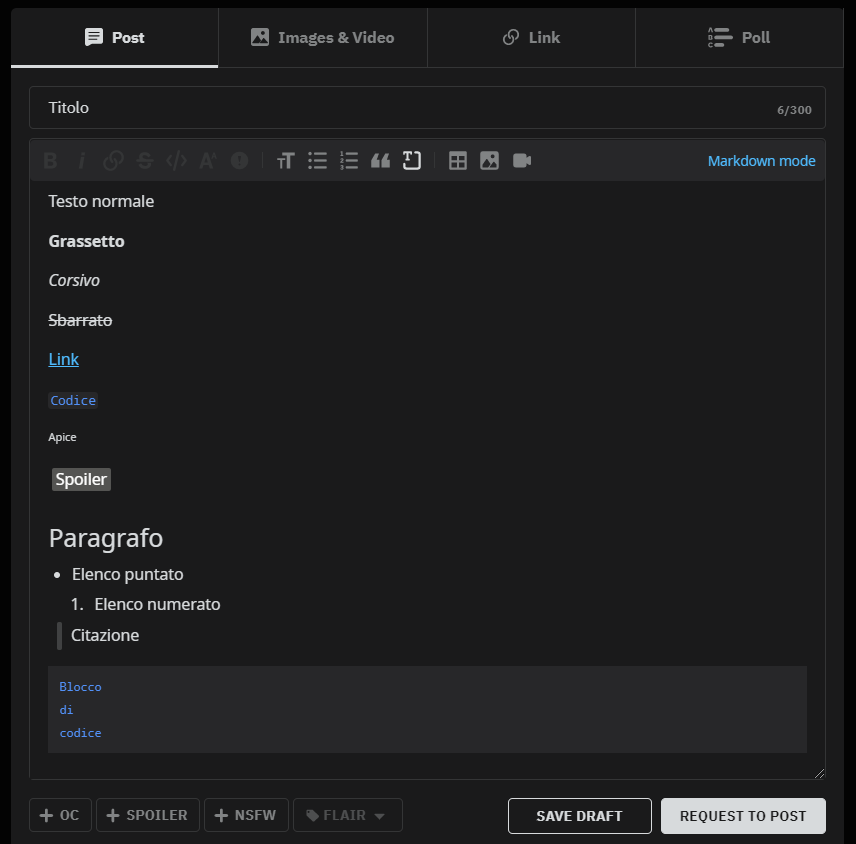  reddit guida social basi testo formattato post reddit guida social network