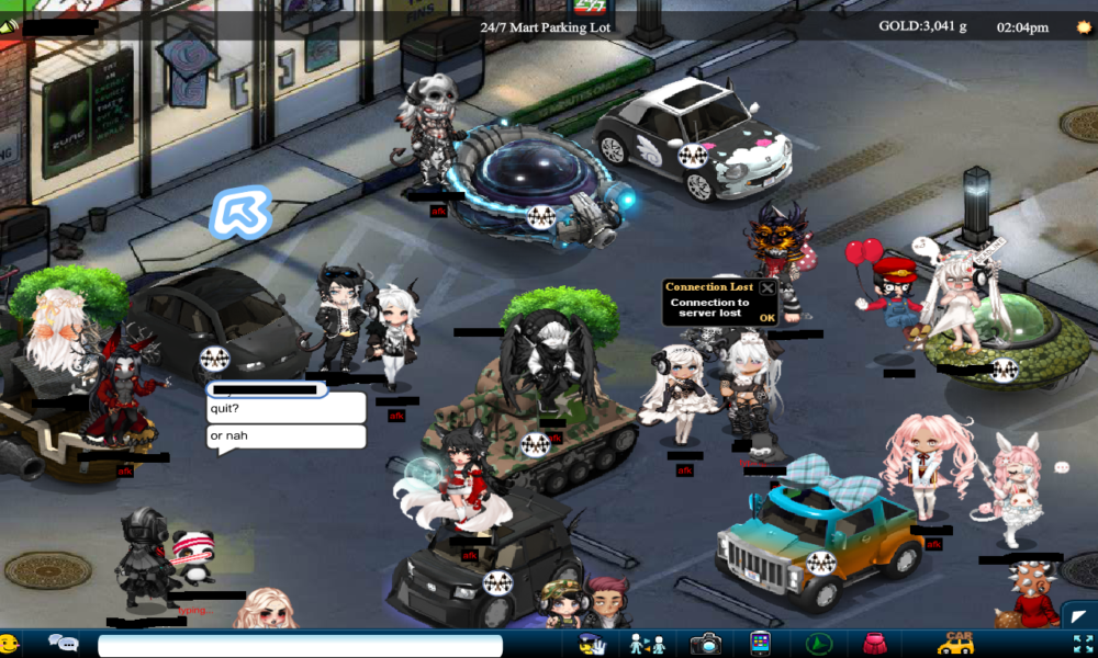 Screenshot del social Gaia Online