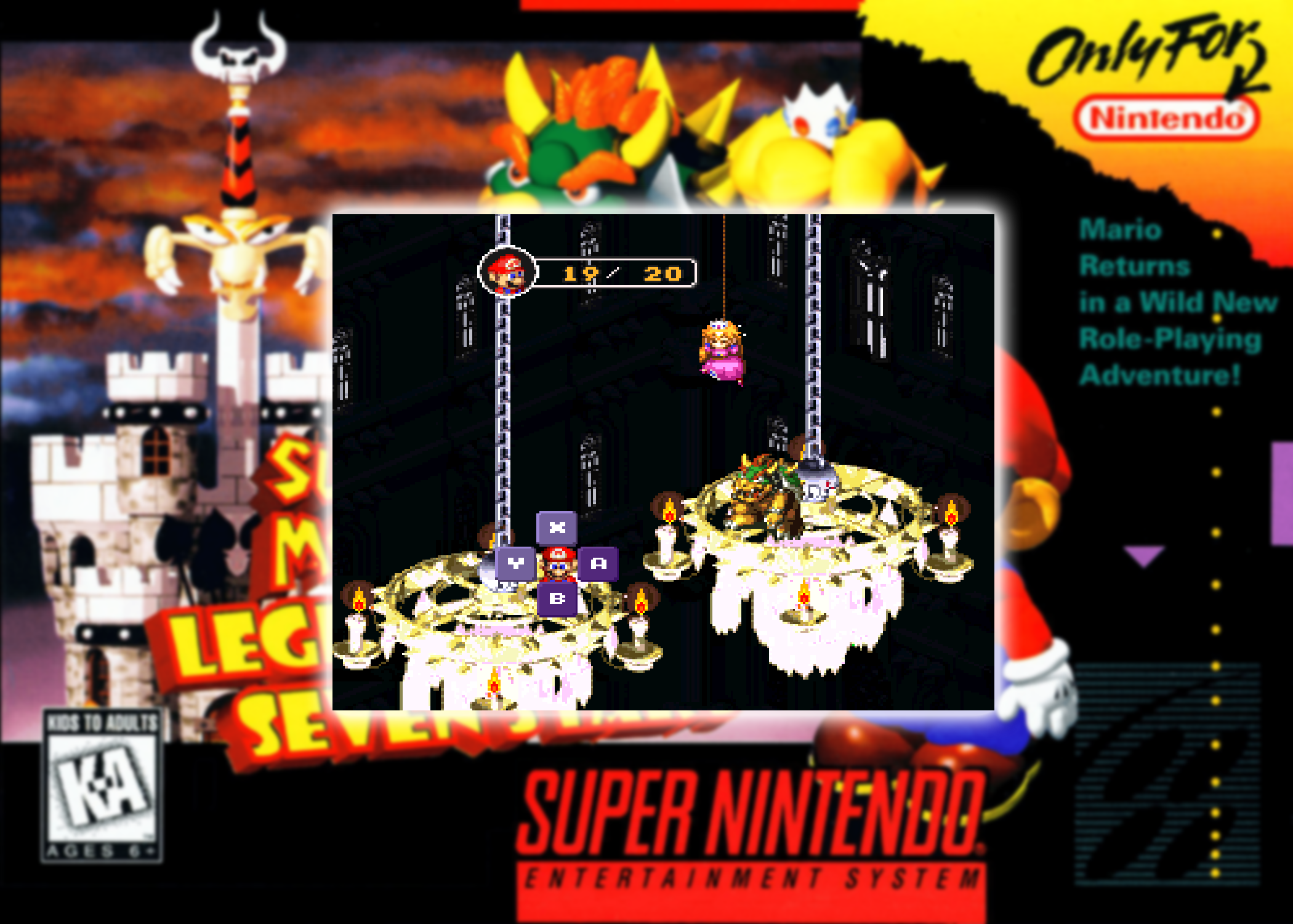 Super Mario RPG - Mario vs Bowser
