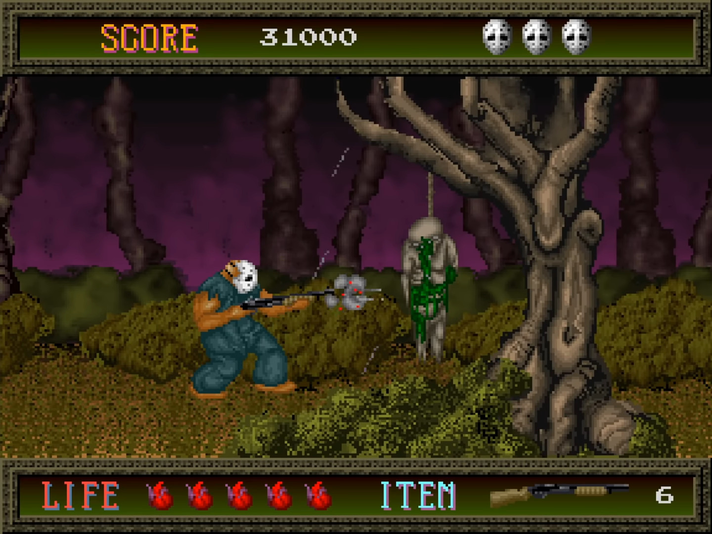 Splatterhouse - Gameplay