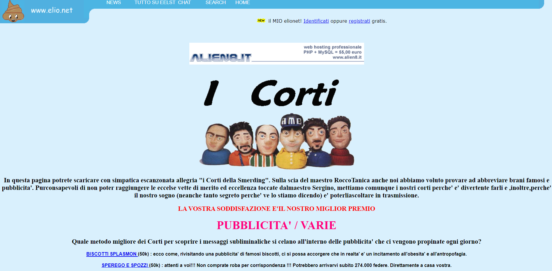 I Corti di Elio fan site