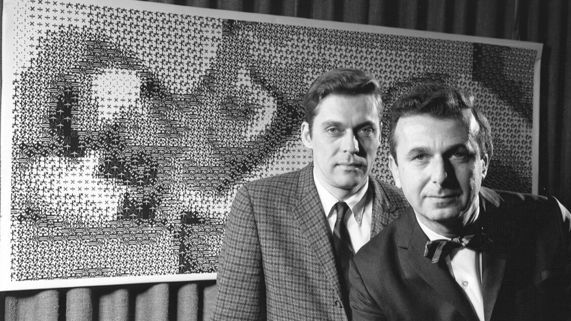 Ken Knowlton e Leon Harmon, "Computer Nude" sullo sfondo.
