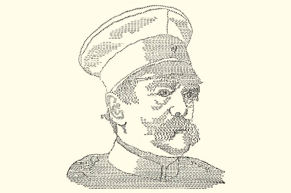 ritratto di Otto Van Bismark in Typewriter Art