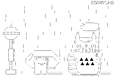 il mio vicino Totoro ascii art