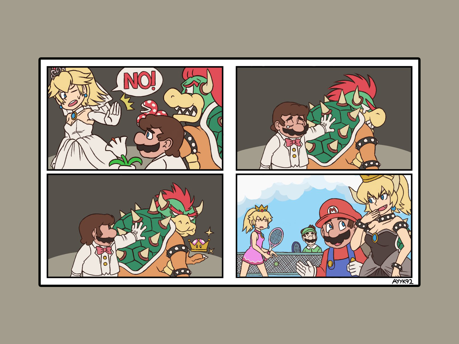 Bowsette - Vignetta originale di Ayyyk92