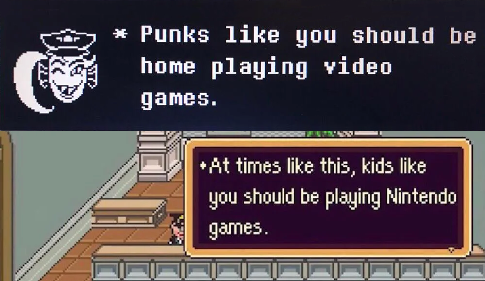 Citazione Earthbound - Riferimento in Deltarune con Undyne Citazione Earthbound - Riferimento in Deltarune con Undyne