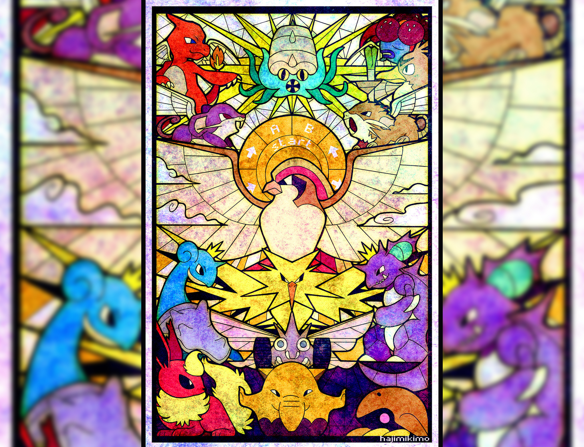 Twitch Plays Pokémon - Vetrata Gotica Twitch Plays Pokémon - Vetrata Gotica